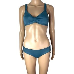New Vitamin A Mia Bralette Top & Emelia Triple Strap Bottom Bikini Set